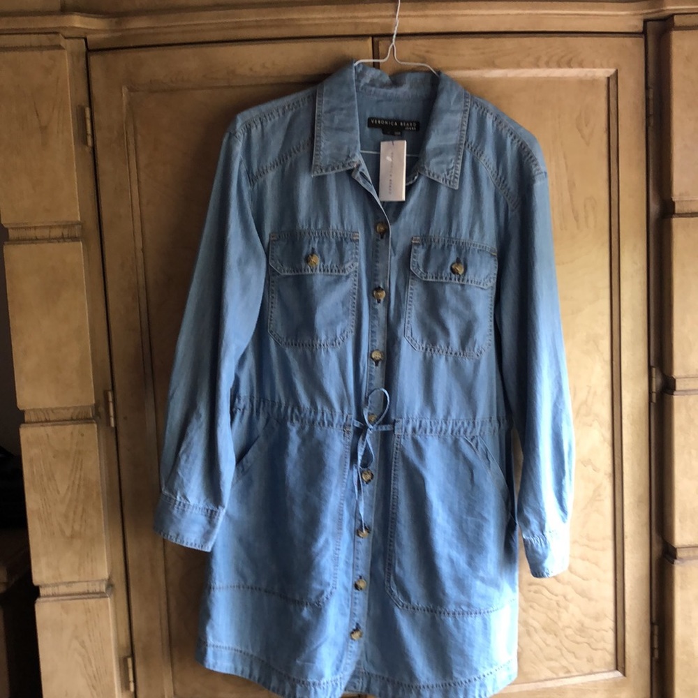 Veronica Beard 🔥 Alyse Denim Chambray Dress - Picture 5 of 7